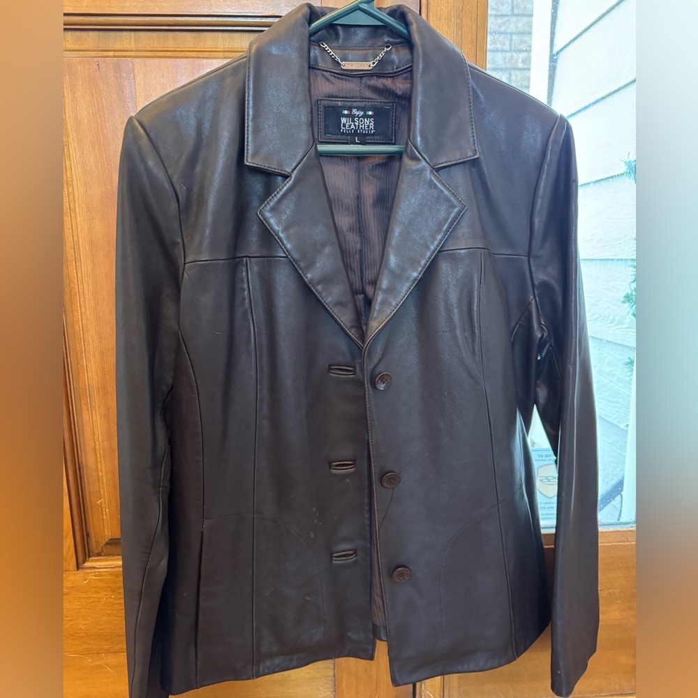 Wilsons Leather Dark Brown Blazer
